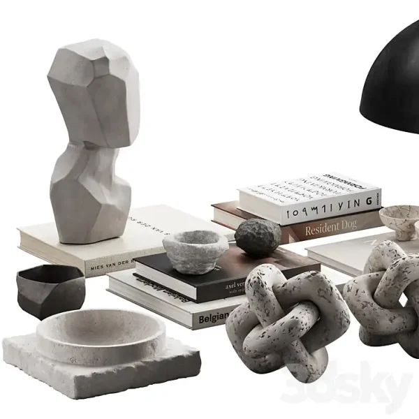3DSky - 425 Decorative Set 042 Neutral Scandi Accessories 01 - Image 4
