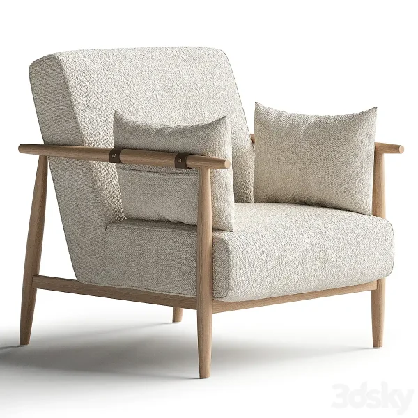 3DSky - Sirolo Oak Armchair - Image 2