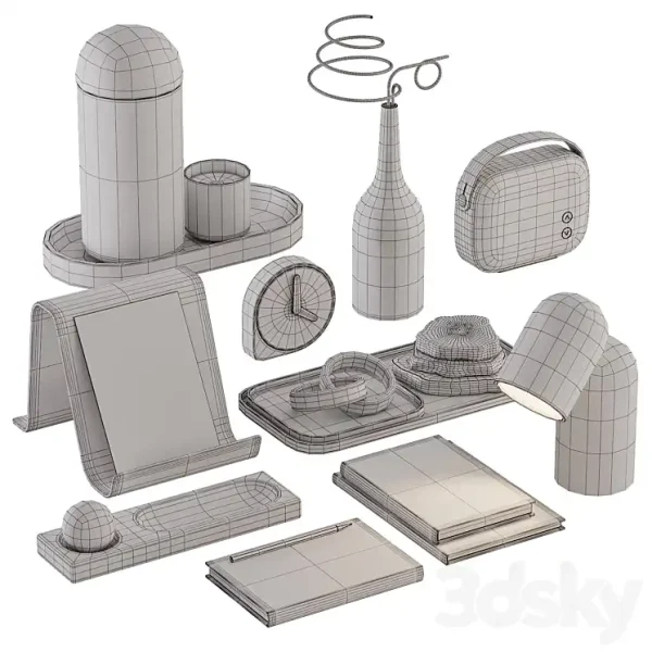 3DSky - 90 Decorative Coffee Table Set - Image 4