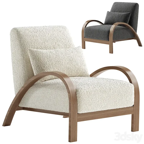 3DSky - Boucle Bentwood Armchair