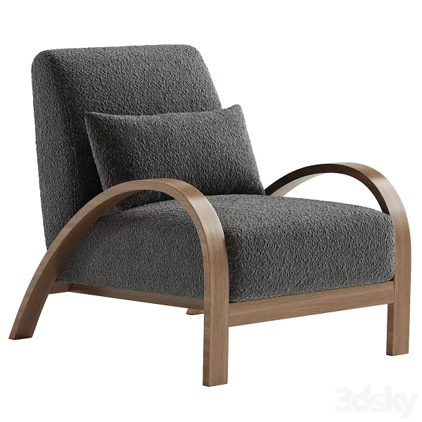 3DSky - Boucle Bentwood Armchair - Image 2