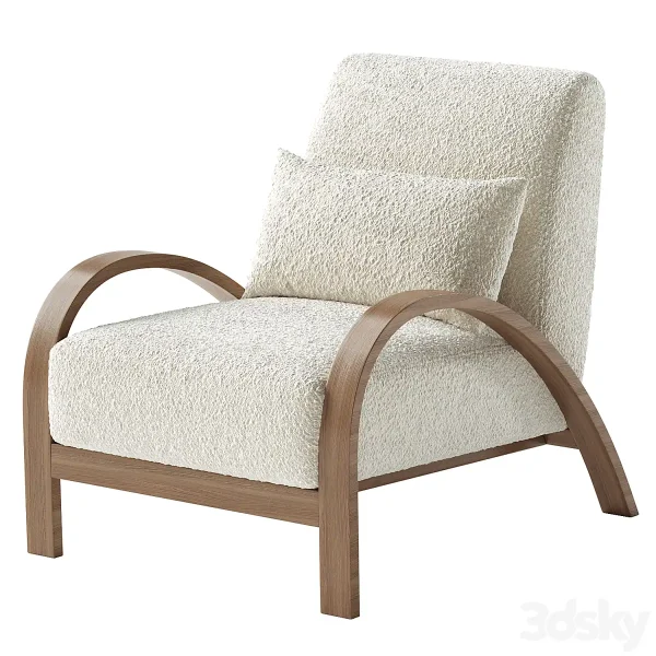 3DSky - Boucle Bentwood Armchair - Image 3