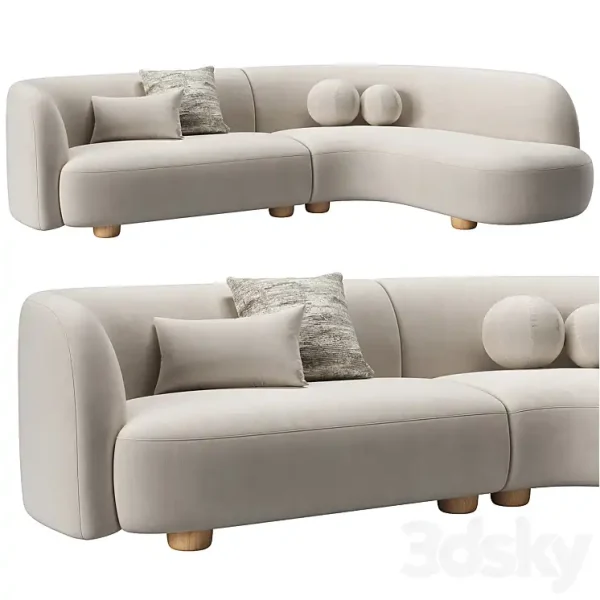 3DSky - Sofa Laurent 2 Piece by West Elm
