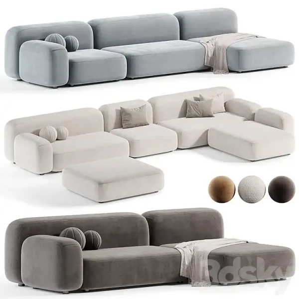 3DSky - Modular Sofa Ribble 3 by Divan