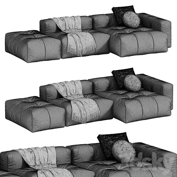 3DSky - Saba Italia PIXEL Levi Sofa - Image 5