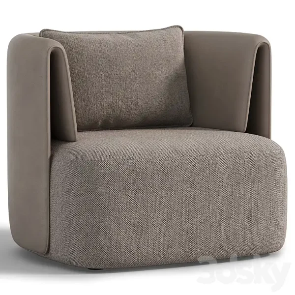 3DSky - Elio Swivel Barrel Chair