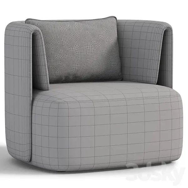 3DSky - Elio Swivel Barrel Chair - Image 4