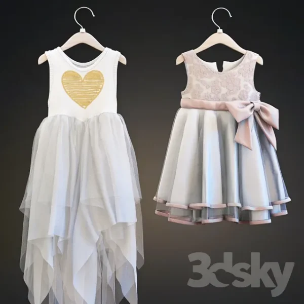 3DSky - Two Children Dresses - Image 2