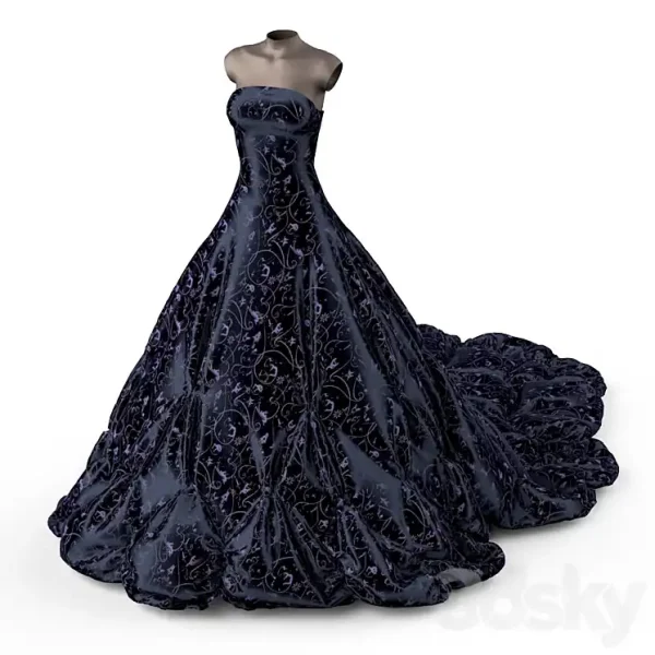 3DSky - Evening Dress on a Mannequin