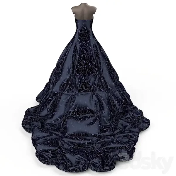 3DSky - Evening Dress on a Mannequin - Image 3