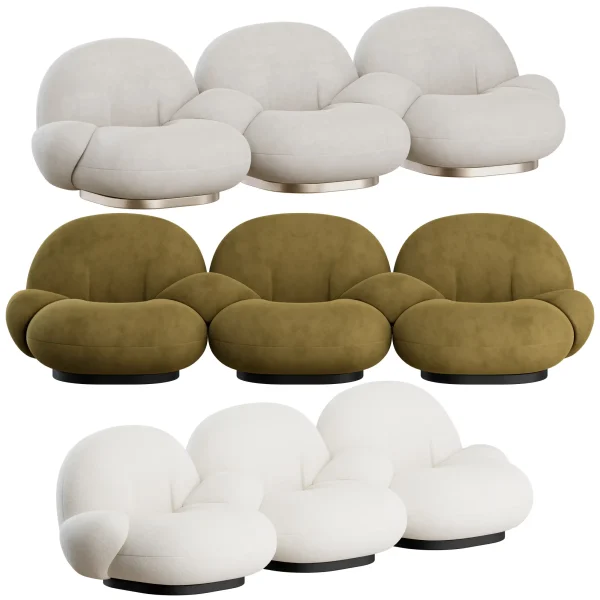 3DSky - Pacha Sofa 3 Seater by GUBI