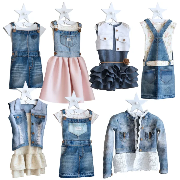 3DSky - Jeans Dresses for a Little Princesse