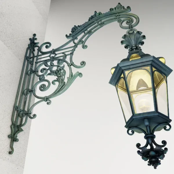 3DSky - Wrought Iron Wall Lamp - Image 2
