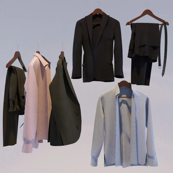 3DSky - Set a Man Suit on a Hanger