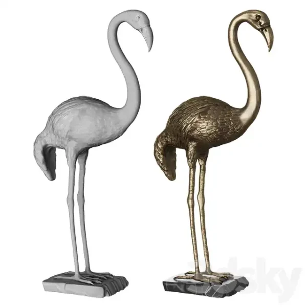 3DSky - Bronze Heron Samargue by Marie Martin