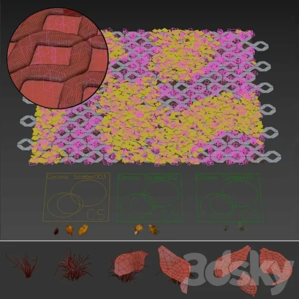 3DSky - Grass in the Square Brick - Image 3