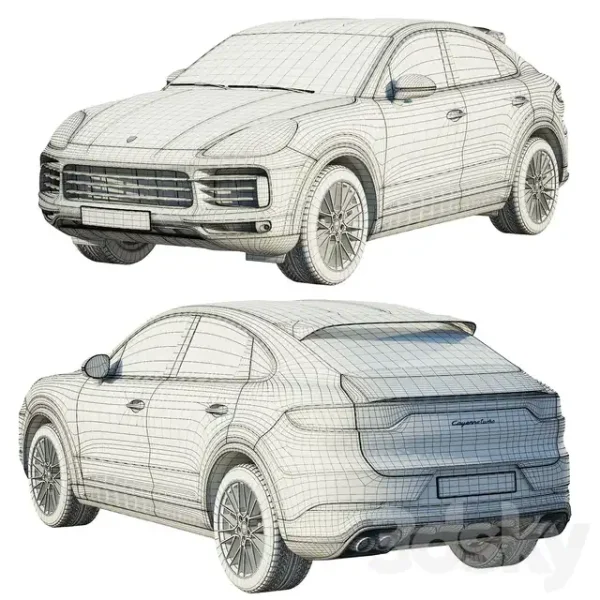 3DSky - Porsche Cayenne Coupe Turbo 2019 - Image 3