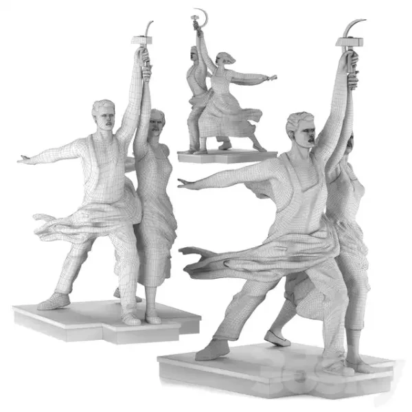 3DSky - Worker and Collective Farmer - Image 4