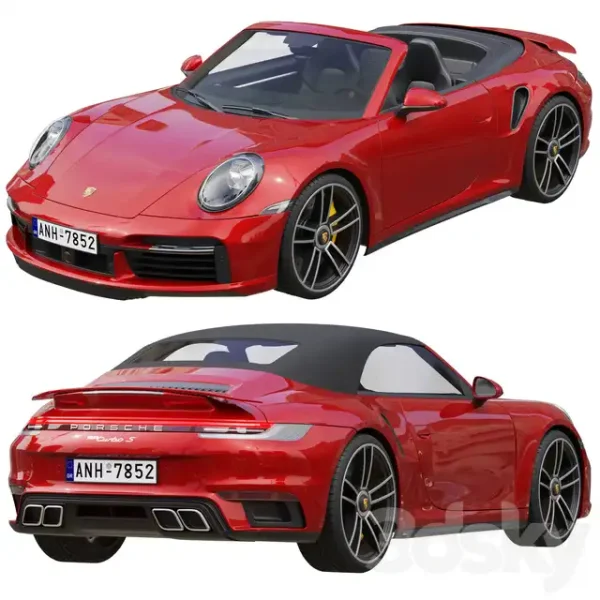 3DSky - Porsche 911 Turbo S Cabriolet 2021 - Image 2