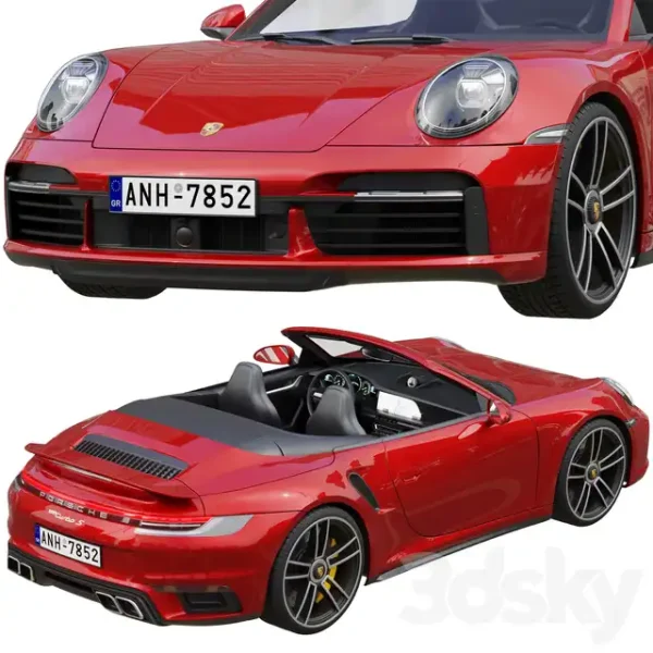 3DSky - Porsche 911 Turbo S Cabriolet 2021 - Image 4
