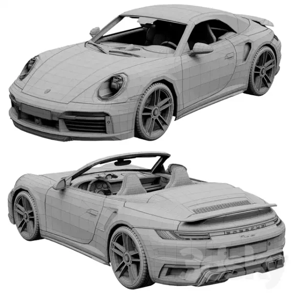 3DSky - Porsche 911 Turbo S Cabriolet 2021 - Image 3