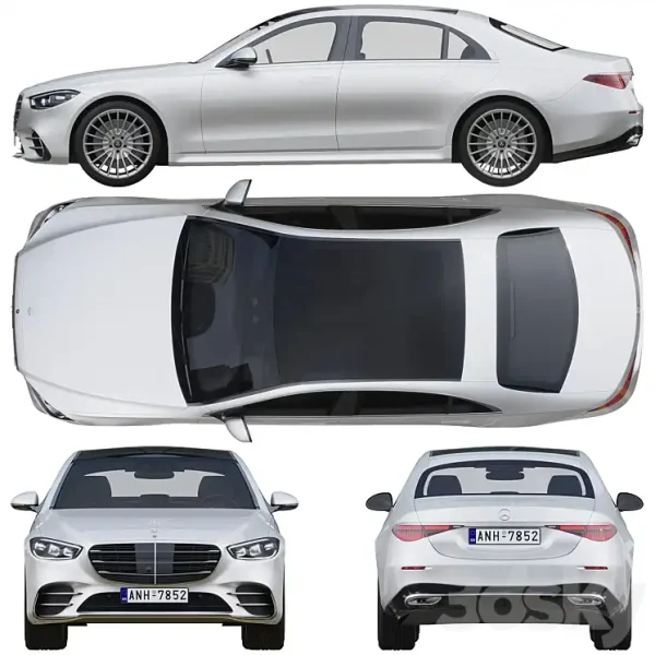 3DSky - Mercedes Benz S Class AMG 2021 w223 - Image 3