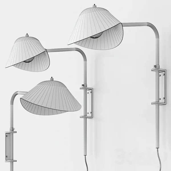 3DSky - ANTONY By Serge Mouille Wall Lamp Sconce - Image 2
