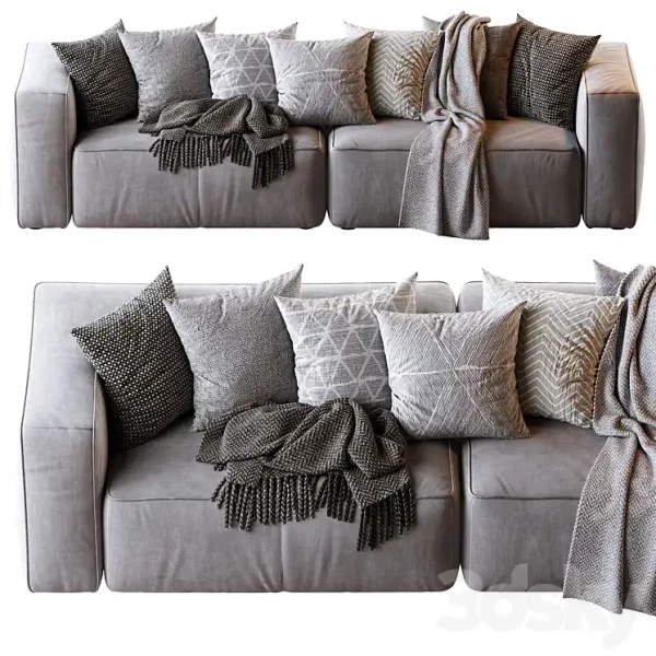 3DSky - Mello Taos Brown Right Arm Corner Sectional 1 - Image 2
