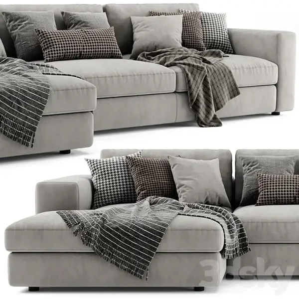 3DSky - Ditre Urban Chaise Longue Sofa 1 - Image 2