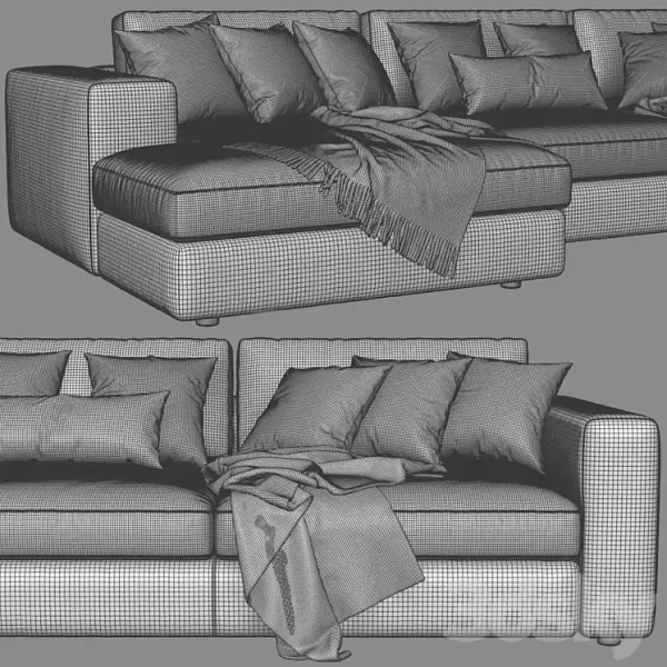 3DSky - Ditre Urban Chaise Longue Sofa 1 - Image 5