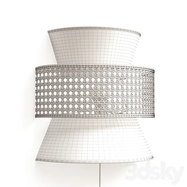3DSky - Wicker Rattan Wall Lamp DOLKIE - Image 2