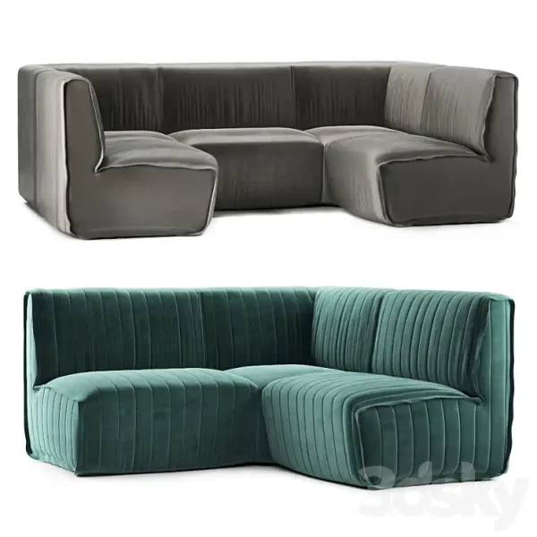 3DSky - Restaurant Sofa 008