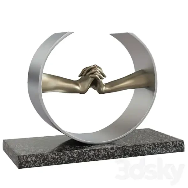 3DSky - Lorenzo Quinn Sculpture During Love - Image 2