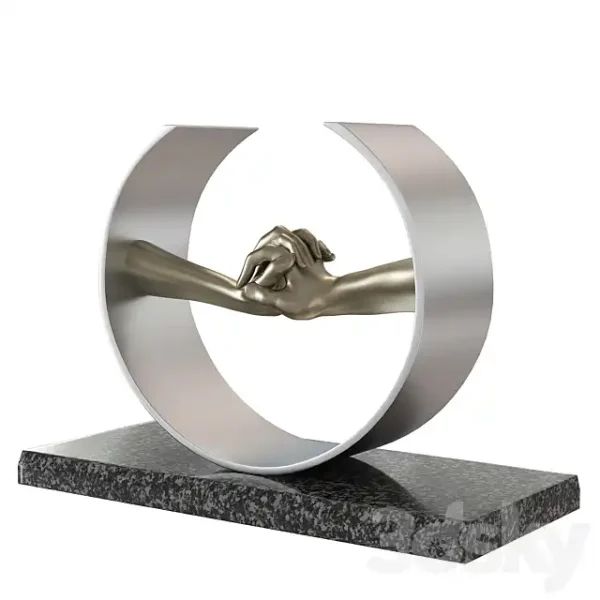 3DSky - Lorenzo Quinn Sculpture During Love - Image 3