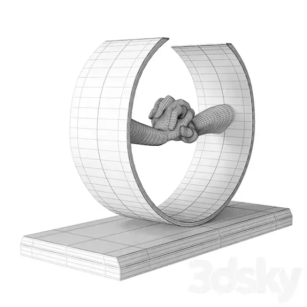 3DSky - Lorenzo Quinn Sculpture During Love - Image 4