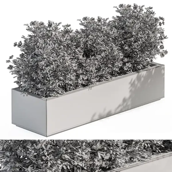 3DSky - Outdoor Plant Set 304 Plant Box - Image 4
