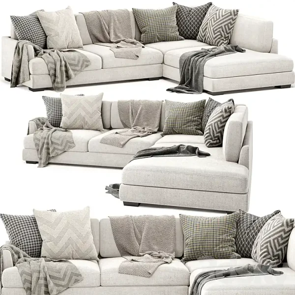 3DSky - Elsie Sofa with Chaise