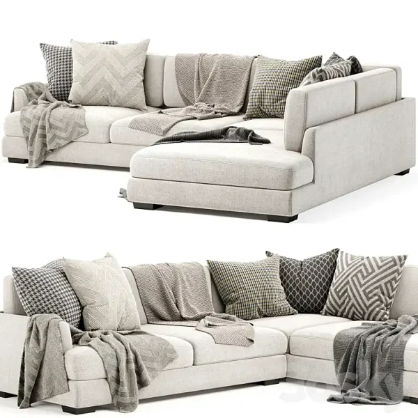 3DSky - Elsie Sofa with Chaise - Image 2