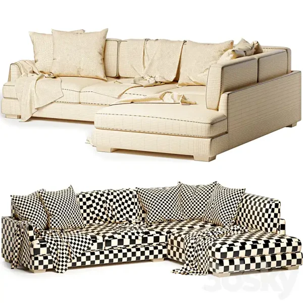 3DSky - Elsie Sofa with Chaise - Image 3