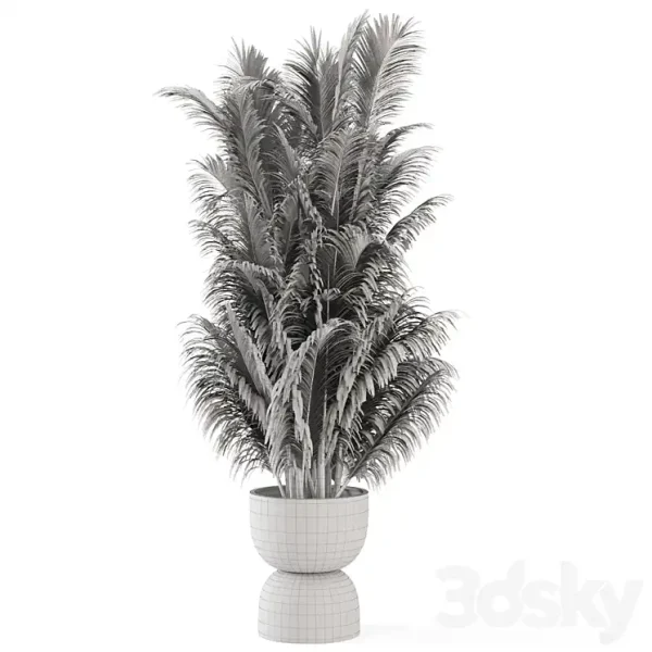 3DSky - Indoor Plants in Rusty Concrete Pot Set 352 - Image 5