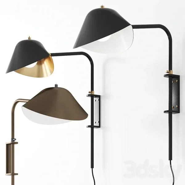 3DSky - ANTONY By Serge Mouille Wall Lamp Sconce