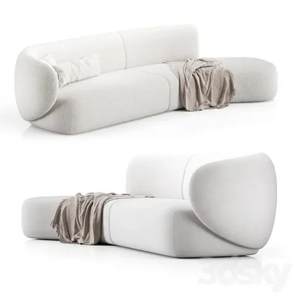 3DSky - Swell Sofa 3 Seater Curved By Grado Design - Image 5