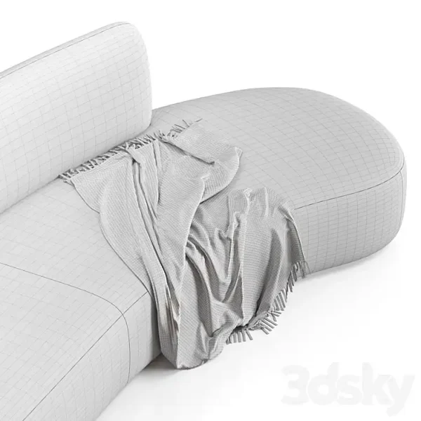 3DSky - Swell Sofa 3 Seater Curved By Grado Design - Image 4