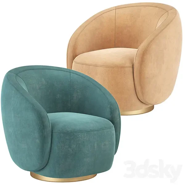 3DSky - Kelly Wearstler Wetherly Swivel Chair - Image 3