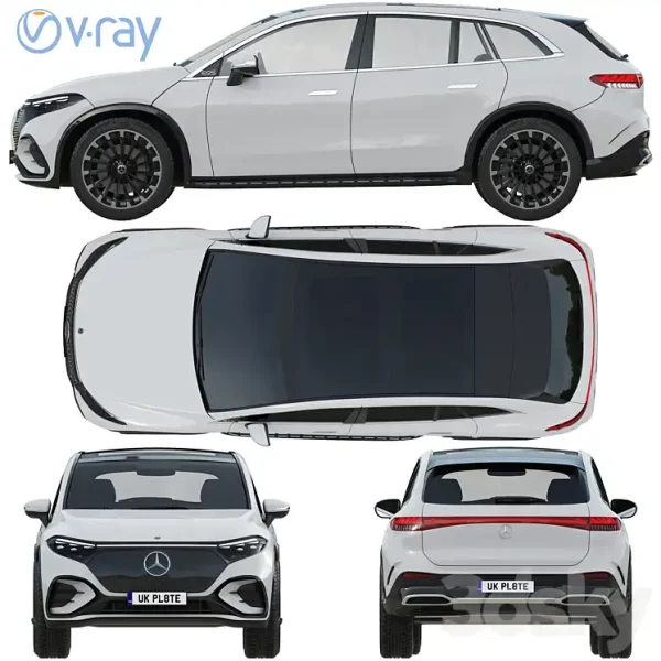 3DSky - Mercedes Benz EQS SUV 2023 - Image 3