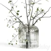 3DSky - Branches Plant with Galss Vase White Bouquet 22 - Image 2