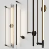 3DSky - Thin Black Wall Lamps SET
