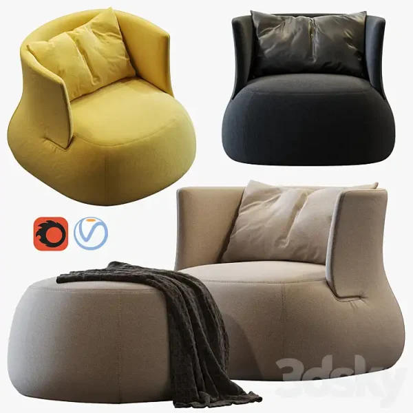 3DSky - Fat Sofa Armchair by B&b Italia