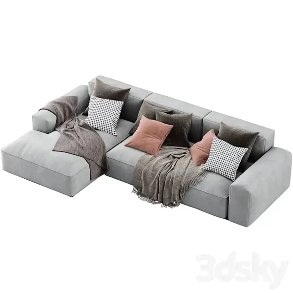 3DSky - Arflex Marechiaro Sofa Chaise Longue - Image 3