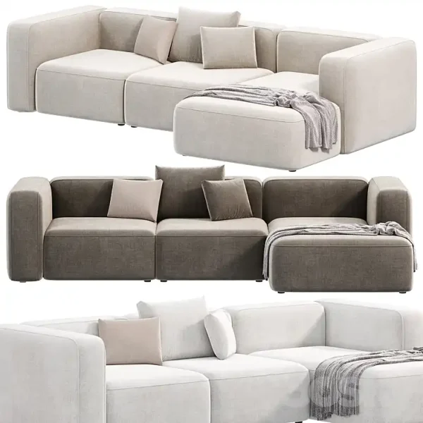3DSky - BASECAMP CHAISELOUNGE Left Modular Sofa by Makenordic